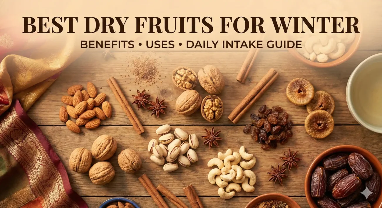 best dry fruits for winter image banner with heading