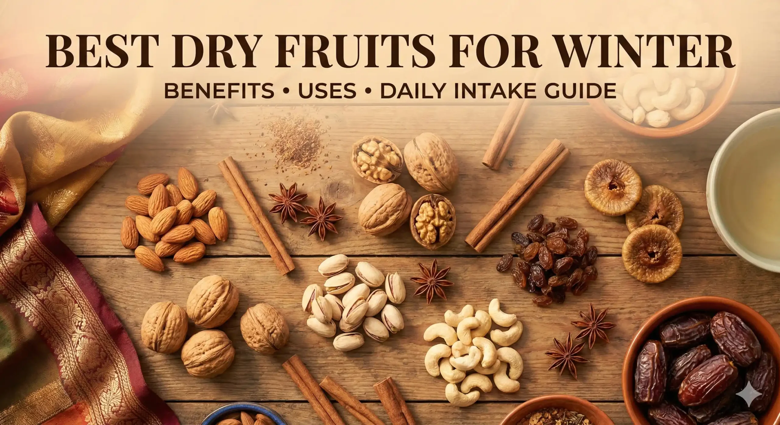 best dry fruits for winter image banner with heading